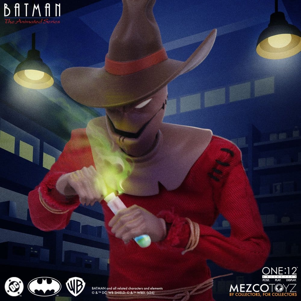 Mezco Toys Batman: Die Zeichentrickserie One:12 Collective Actionfigur Scarecrow 17 cm