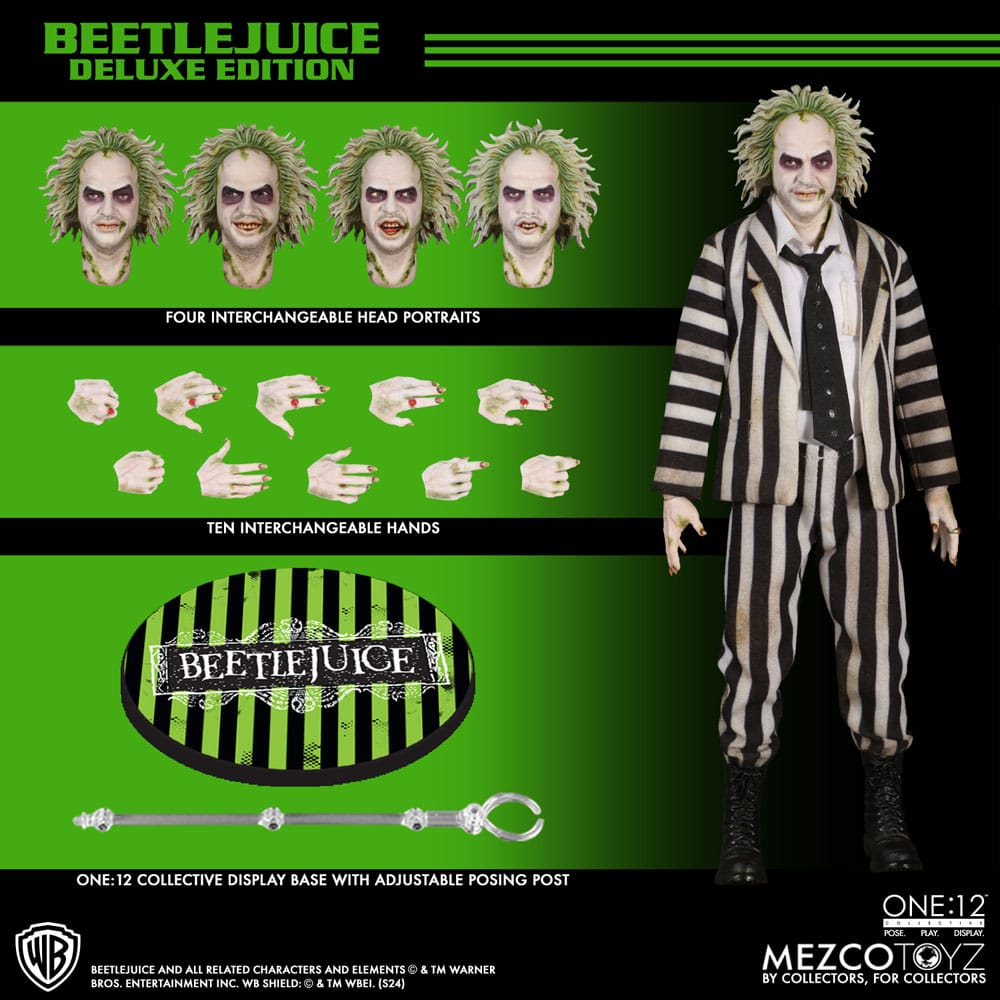 Mezco Toys Beetlejuice Deluxe Edition 1/12 Actionfigur