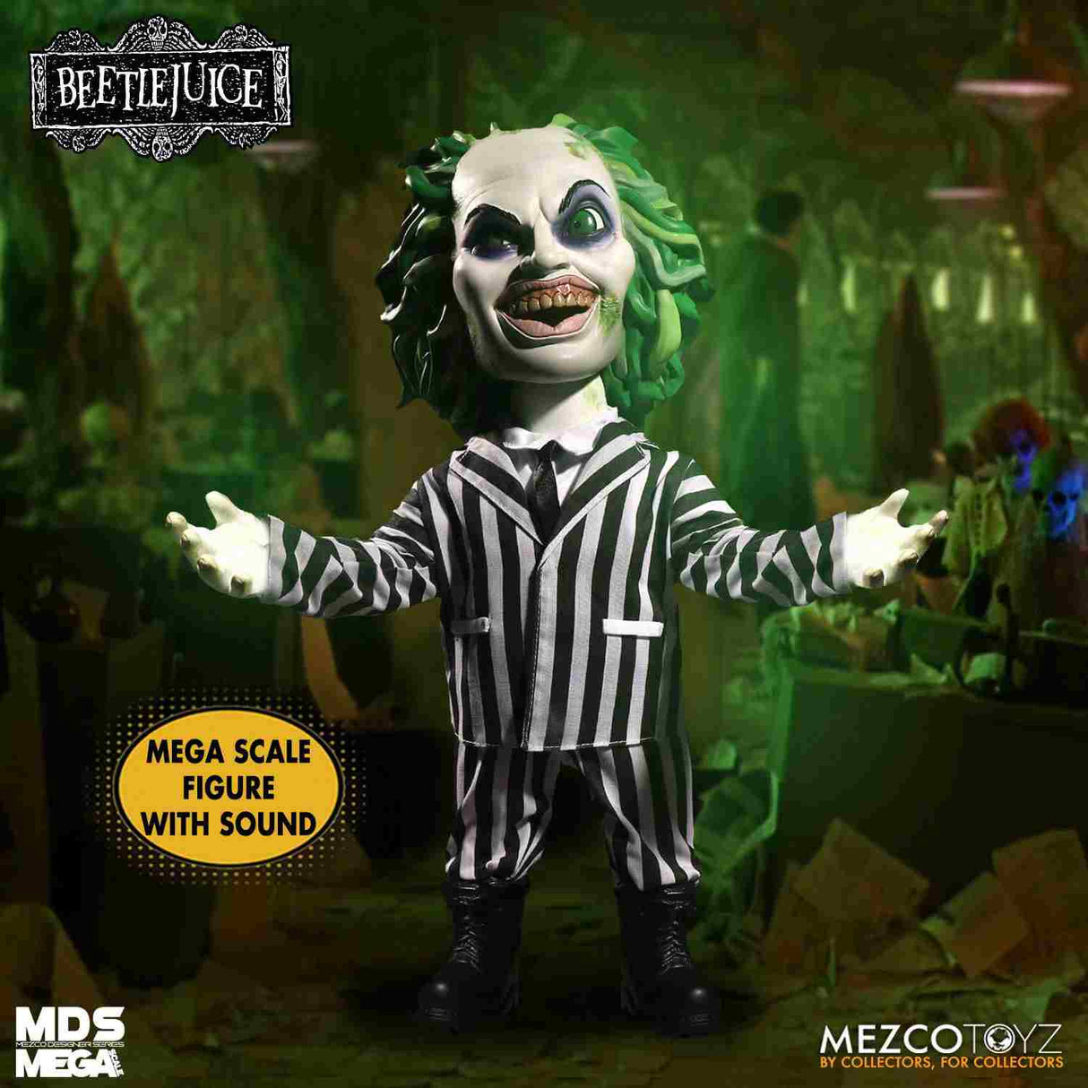 Mezco Toys Beetlejuice MDS Mega Scale Sprechende Actionfigur Beetlejuice 38 cm