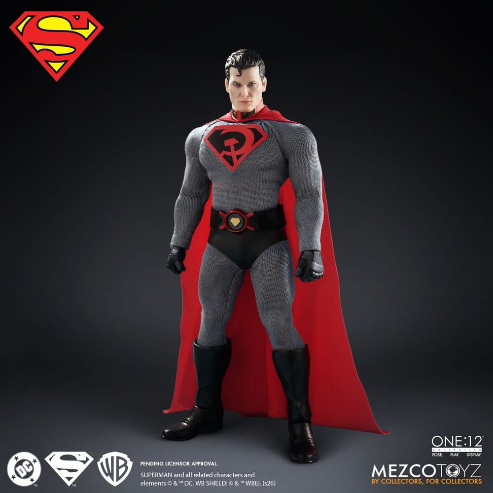 Mezco Toys DC Comics Collective Superman Red Son One:12 1/12 Actionfigur
