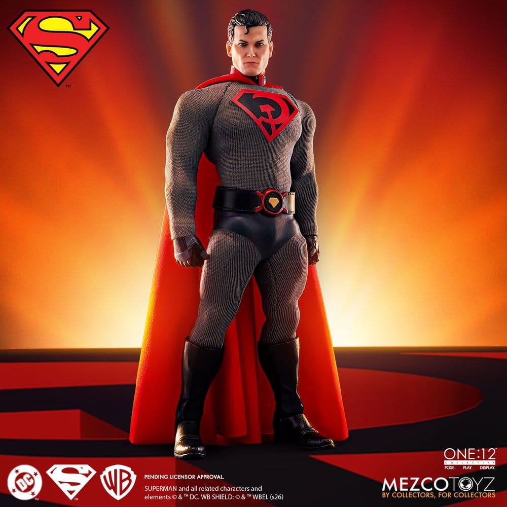 Mezco Toys DC Comics Collective Superman Red Son One:12 1/12 Actionfigur