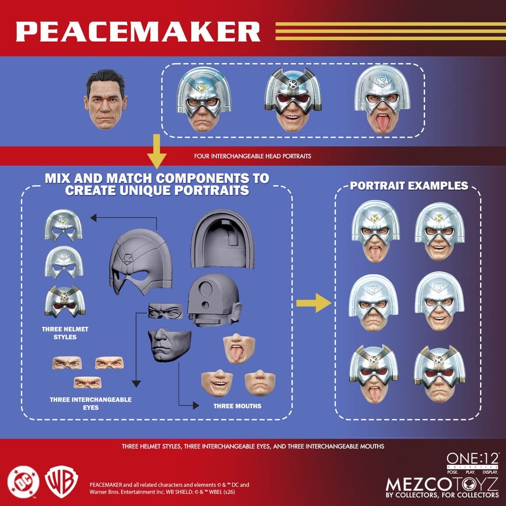 Mezco Toys DC Comics Peacemaker One:12 Collective 1/12 Actionfigur