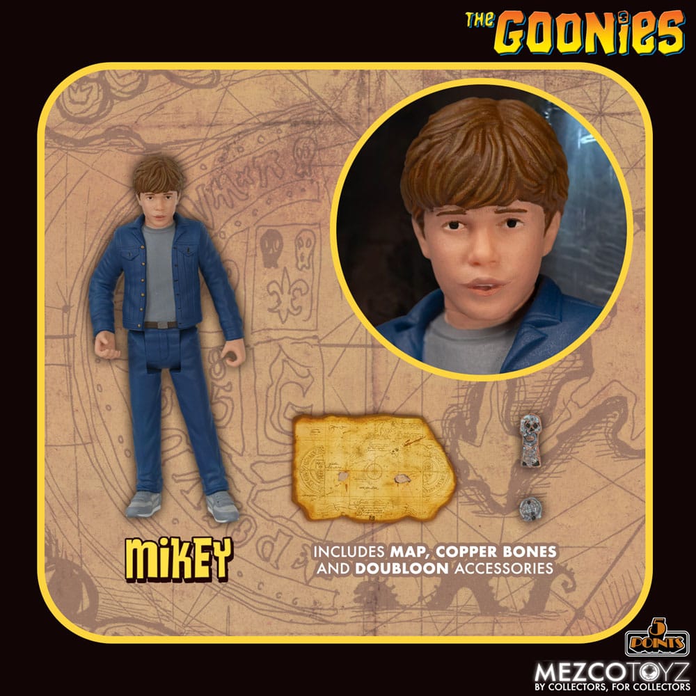 Mezco Toys Die Goonies Set 5 Points Actionfiguren