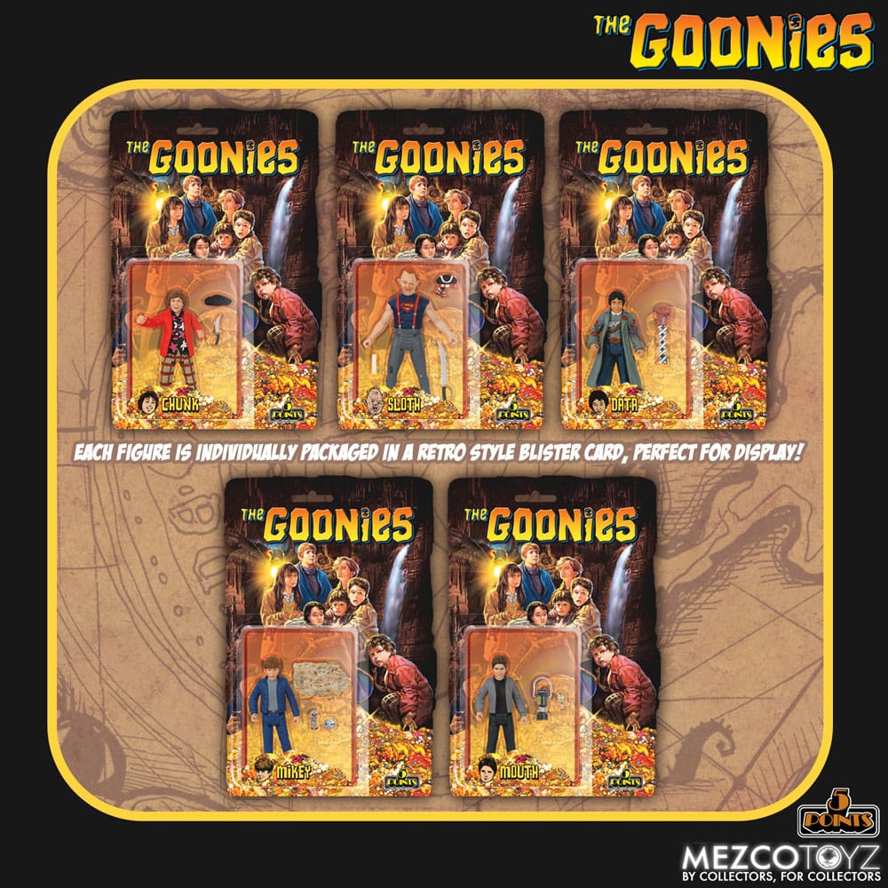 Mezco Toys Die Goonies Set 5 Points Actionfiguren
