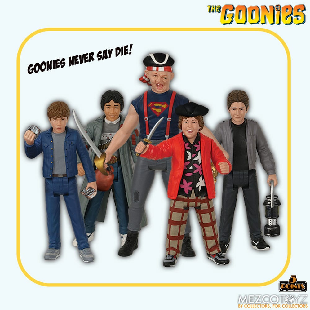 Mezco Toys Die Goonies Set 5 Points Actionfiguren