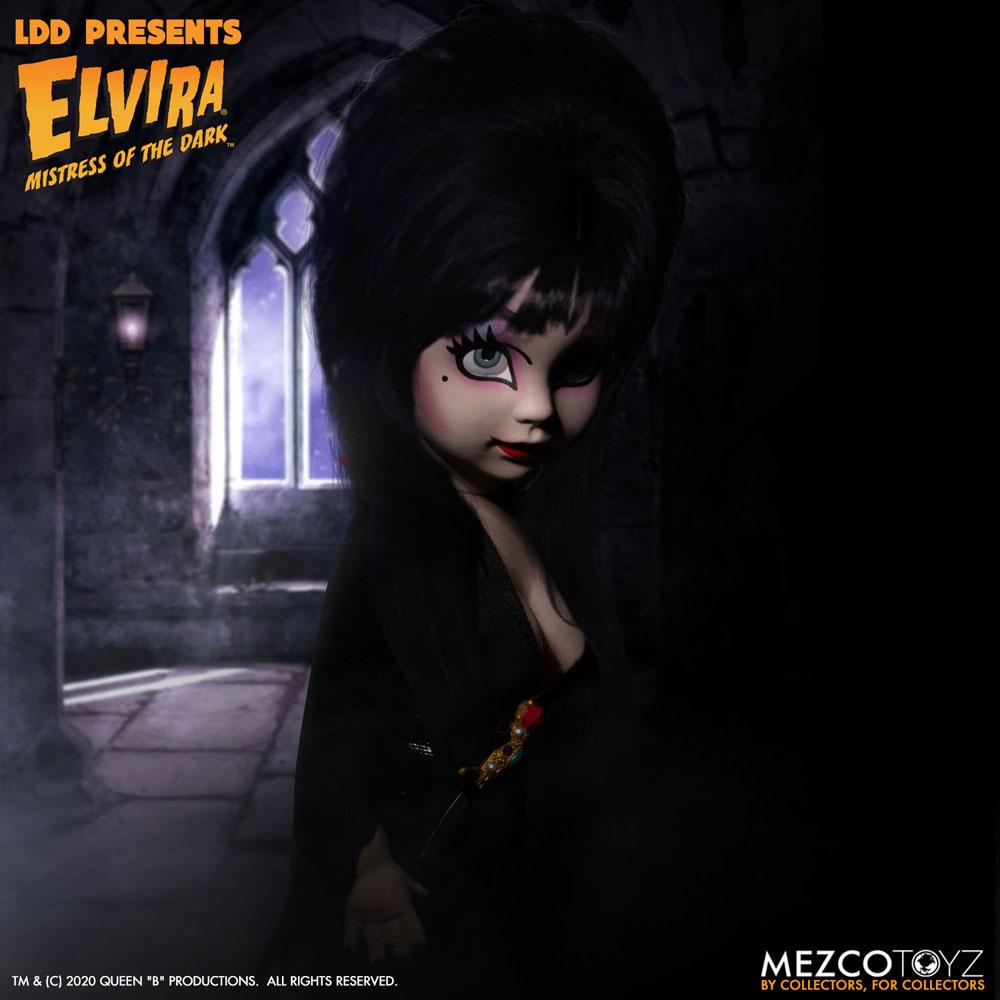 Mezco Toys Elvira Herrscherin der Dunkelheit LDD Presents Puppe