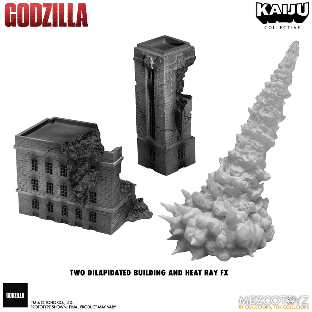 Mezco Toys Godzilla (1954) Kaiju Collective Godzilla - Black & White Edition Actionfigur