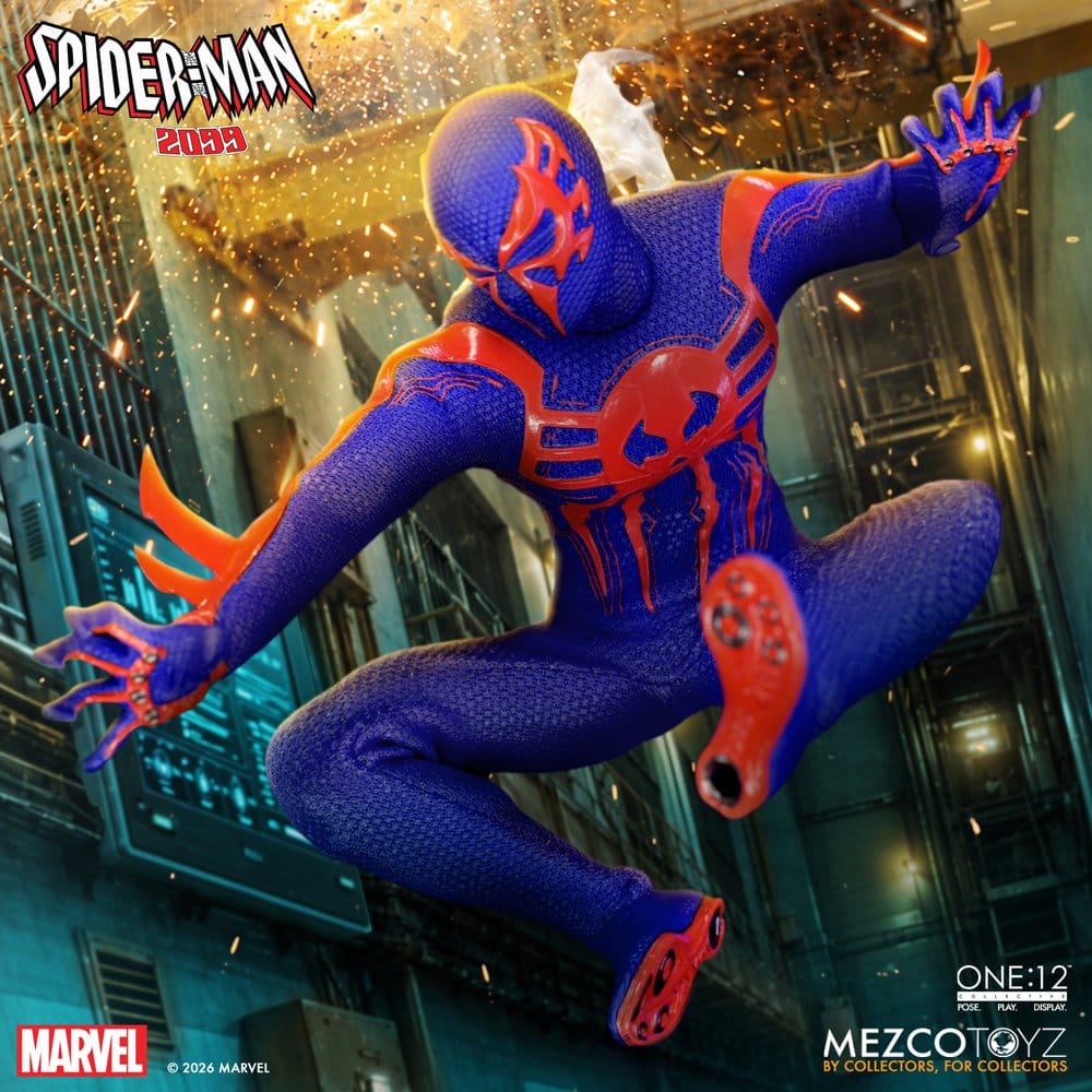 Mezco Toys Marvel Comics 2 Spider-Man 2099 One:12 Collective 1/12 Actionfigur