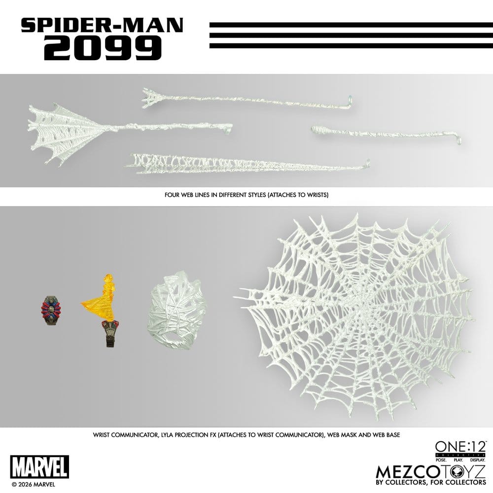 Mezco Toys Marvel Comics One:12 Collective Actionfigur 1/12 Spider-Man 2099 17 cm