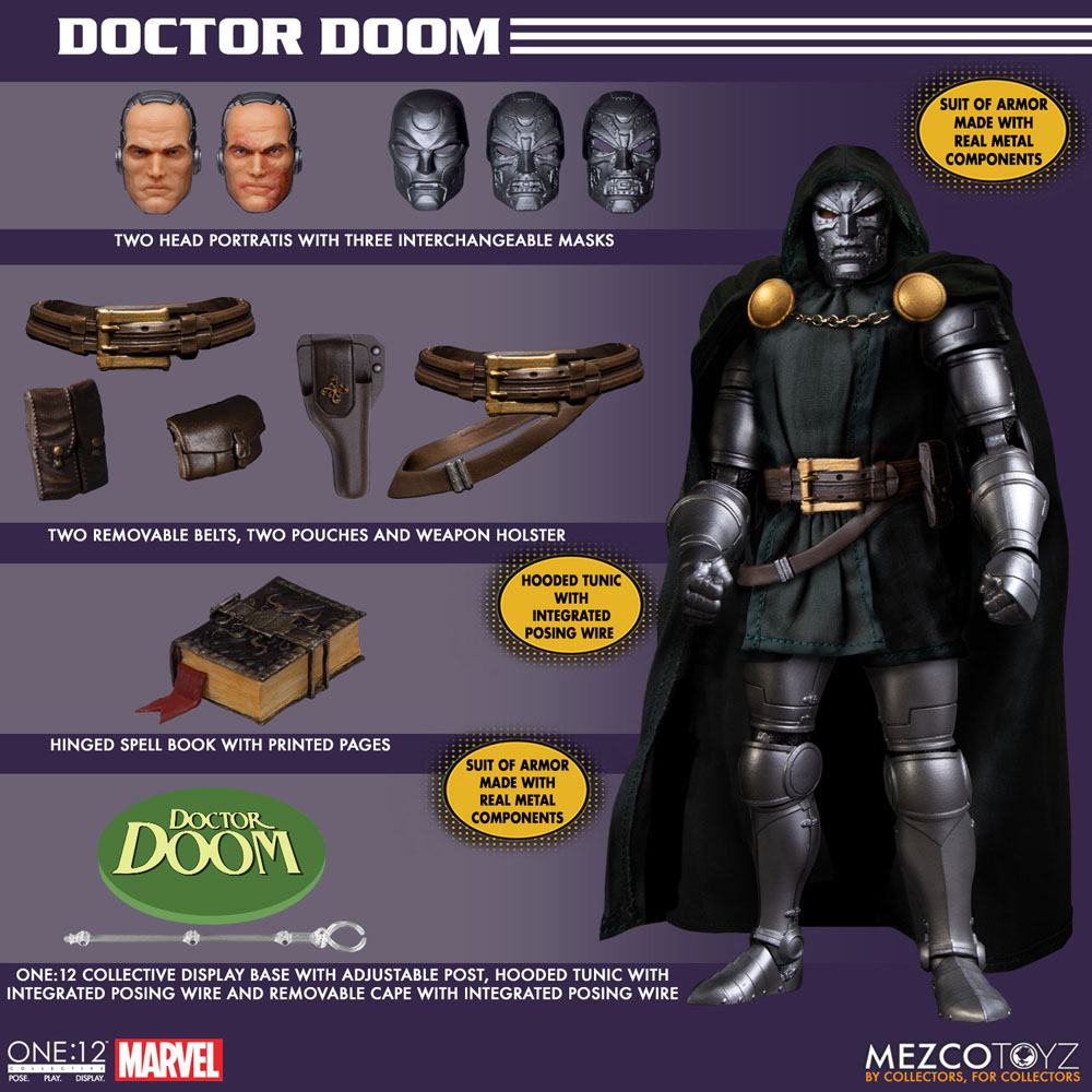 Mezco Toys Marvel Doctor Doom 1/12 Actionfigur