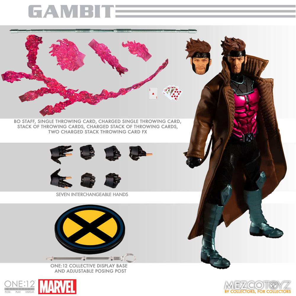 Mezco Toys Marvel Gambit 1/12 Actionfigur