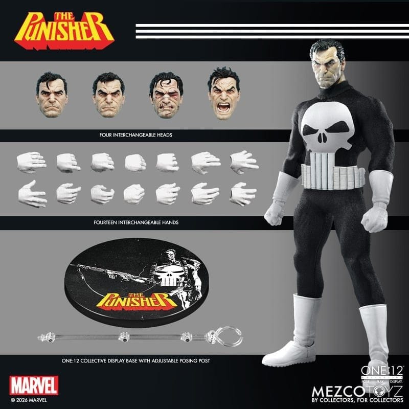 Mezco Toys Marvel Punisher One:12 Collective 1/12 Actionfigur