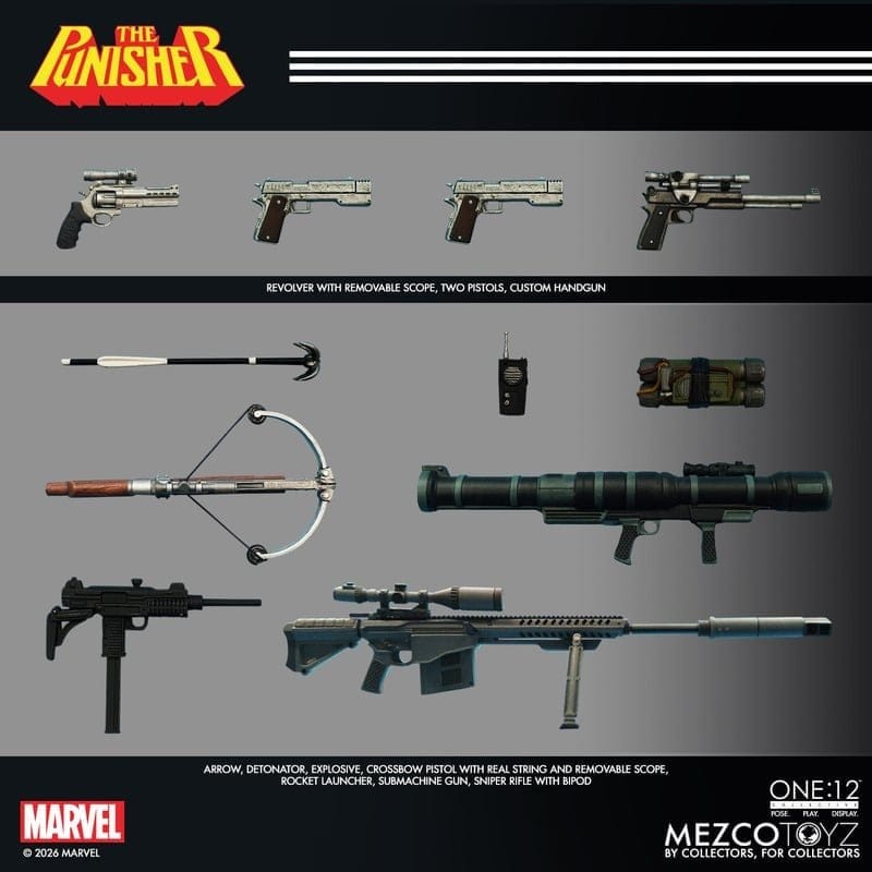 Mezco Toys Marvel Punisher One:12 Collective 1/12 Actionfigur