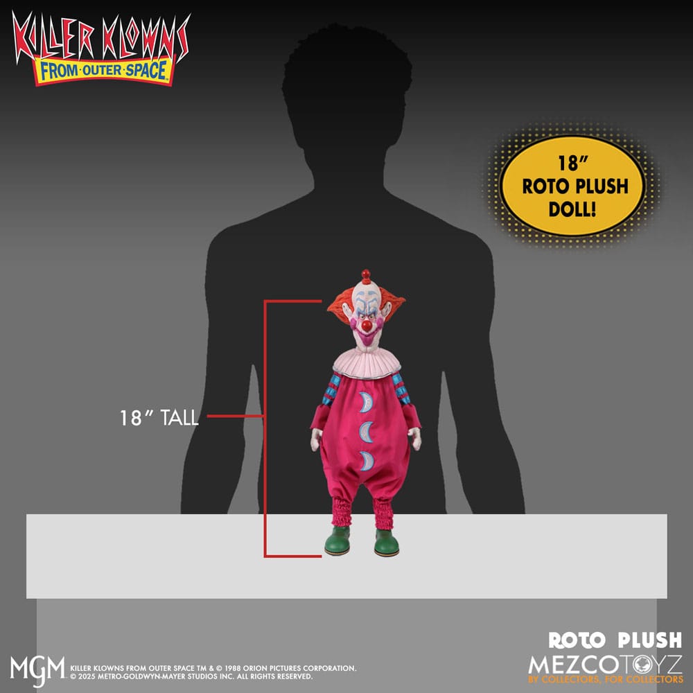 Mezco Toys Space Invaders Killer Klowns from Outer Space Slim MDS Roto Puppe