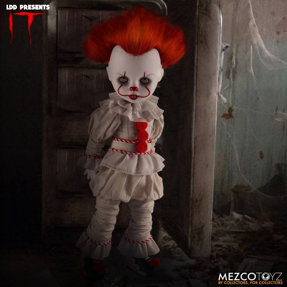 Mezco Toys Stephen Kings Pennywise It / Es Living LDD Dead Dolls Puppe