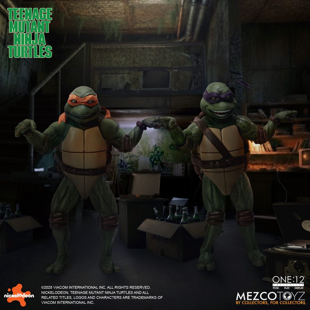 Mezco Toys Teenage Mutant Ninja Turtles (1990 Movie) Box-Set 1/12 Actionfiguren