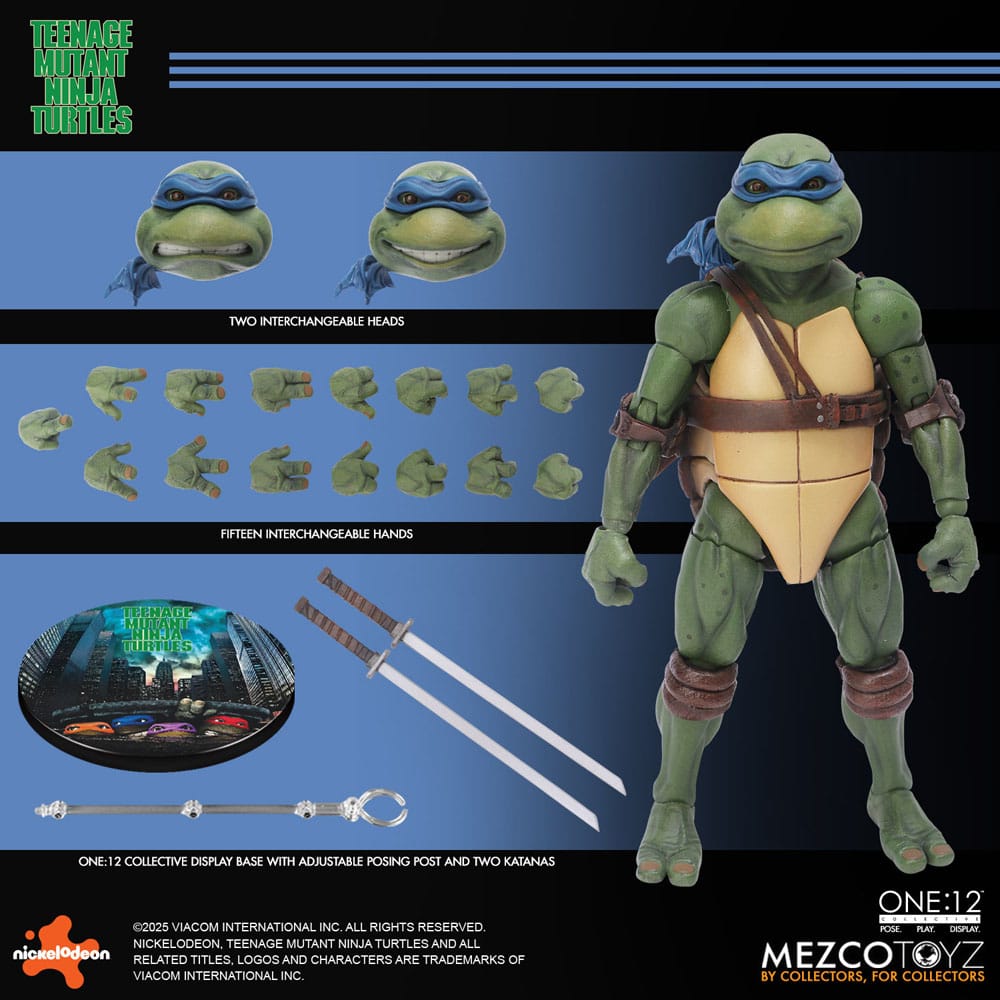 Mezco Toys Teenage Mutant Ninja Turtles (1990 Movie) Box-Set 1/12 Actionfiguren