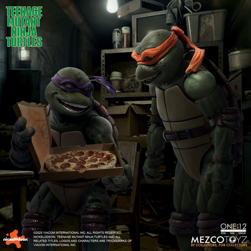 Mezco Toys Teenage Mutant Ninja Turtles (1990 Movie) Box-Set 1/12 Actionfiguren
