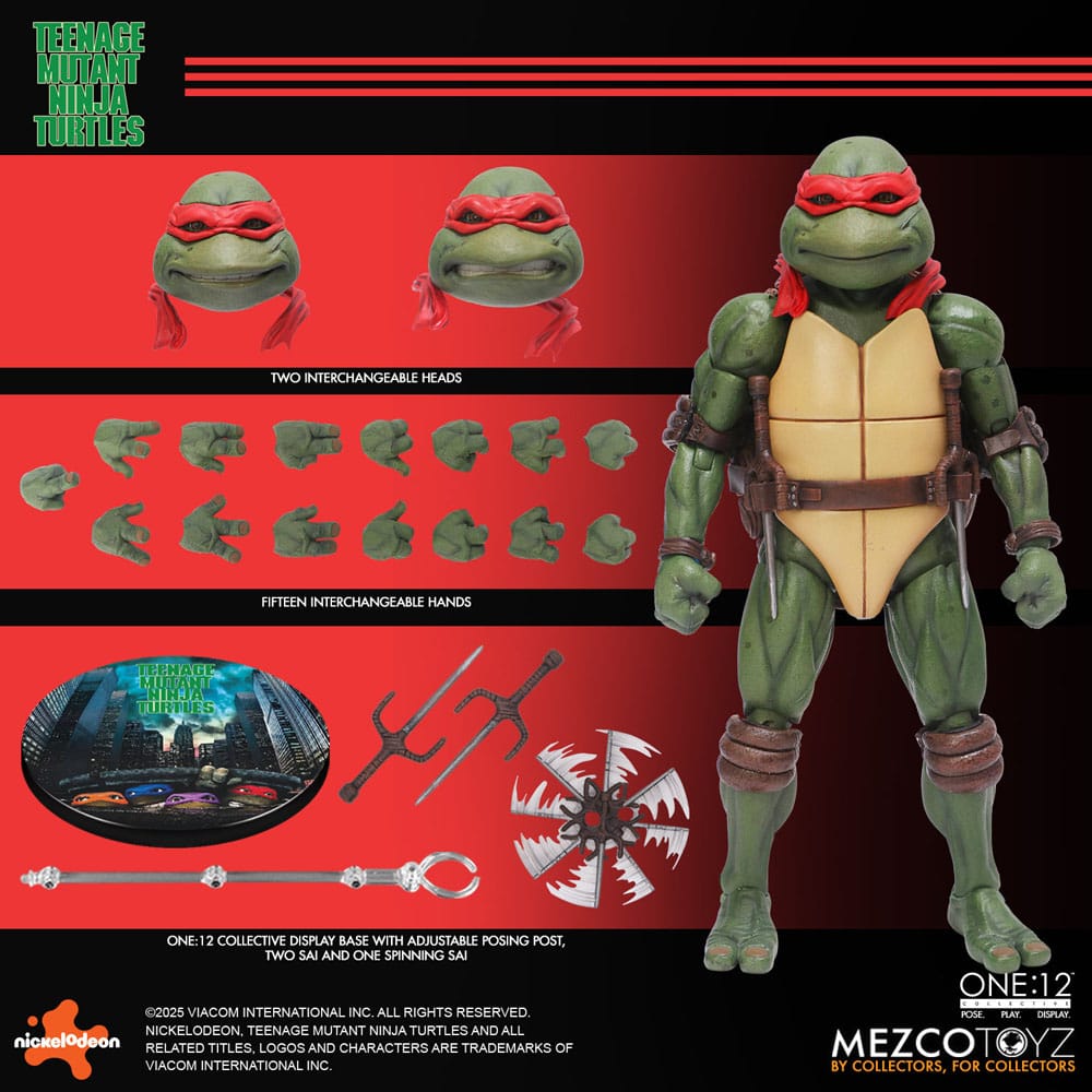 Mezco Toys Teenage Mutant Ninja Turtles (1990 Movie) Box-Set 1/12 Actionfiguren
