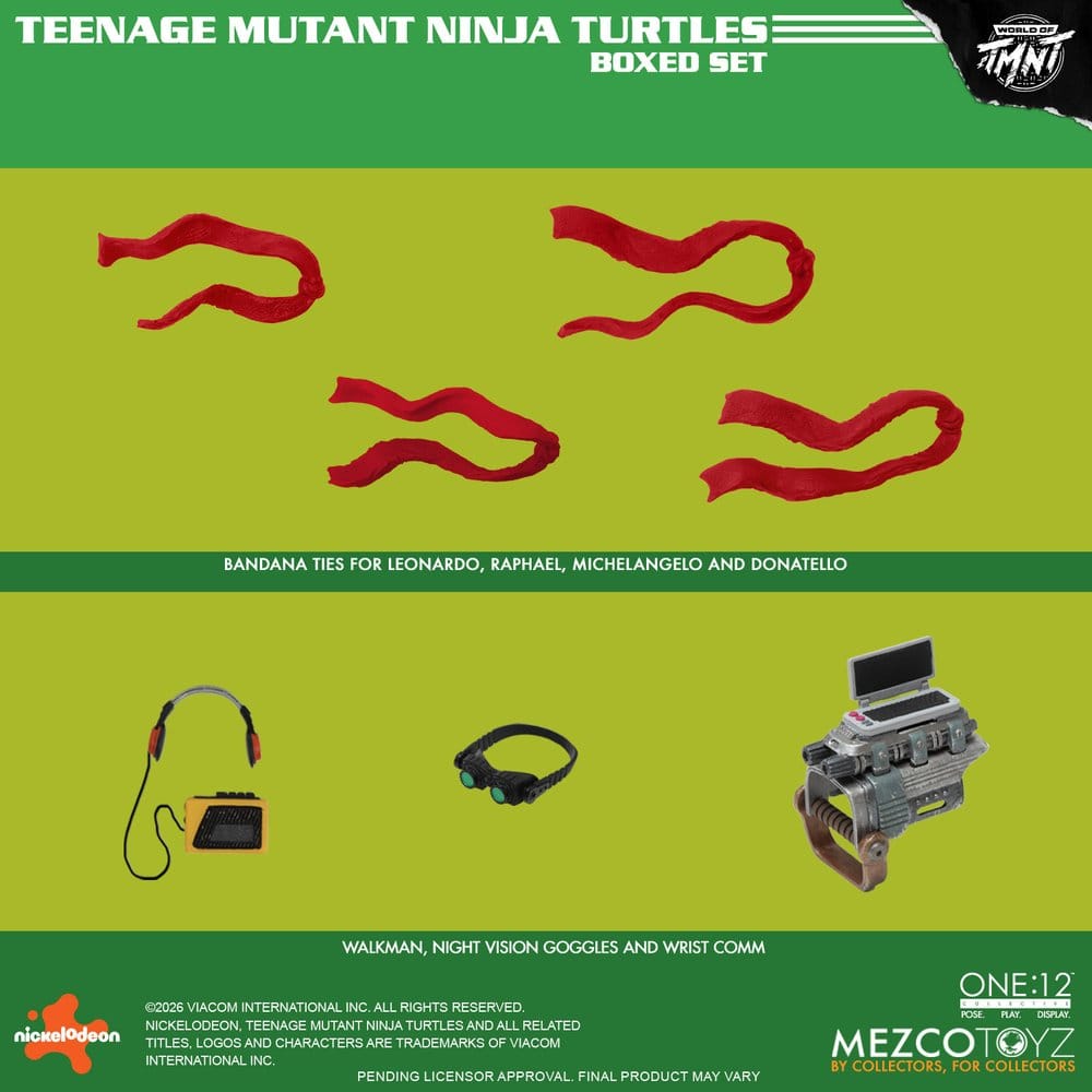 Mezco Toys Teenage Mutant Ninja Turtles One:12 Collective TMNT 1/12 Boxed Set Actionfiguren