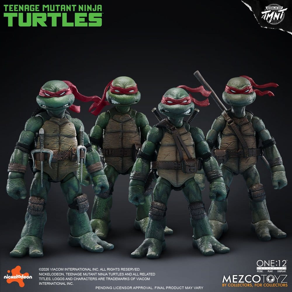 Mezco Toys Teenage Mutant Ninja Turtles One:12 Collective TMNT 1/12 Boxed Set Actionfiguren