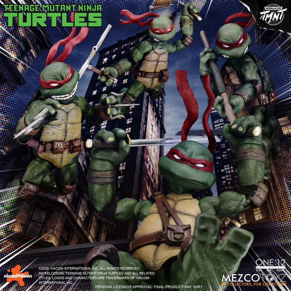 Mezco Toys Teenage Mutant Ninja Turtles One:12 Collective TMNT 1/12 Boxed Set Actionfiguren