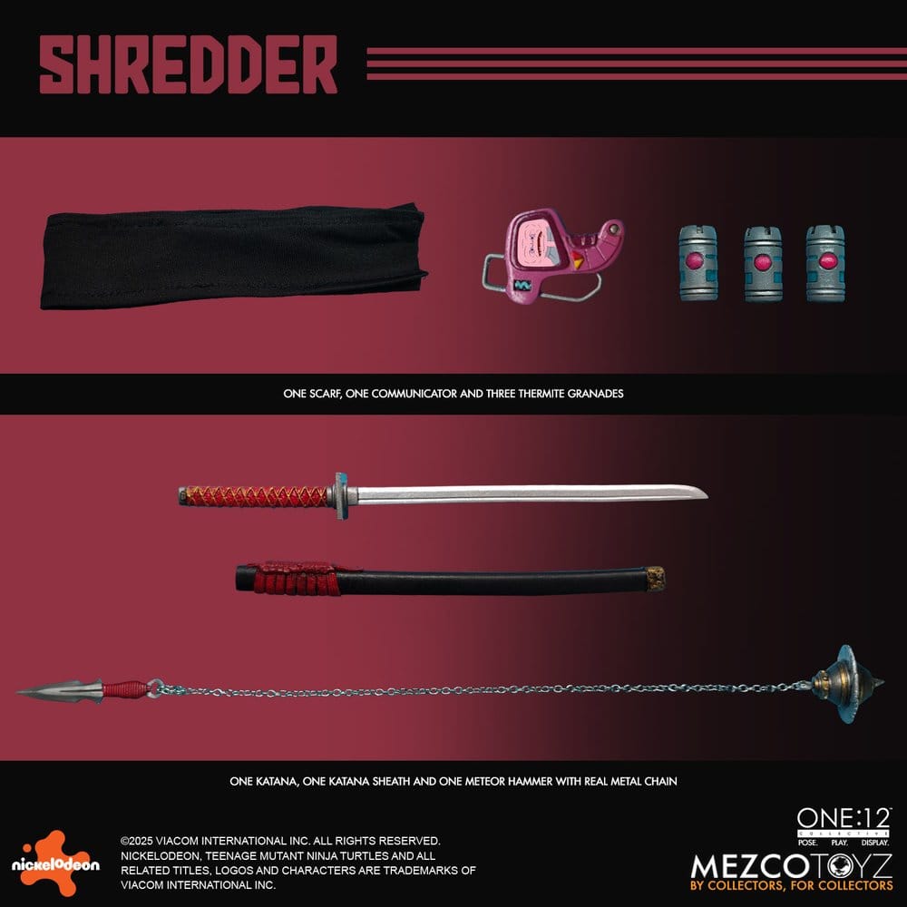 Mezco Toys Teenage Mutant Ninja Turtles Shredder 1/12 Actionfigur