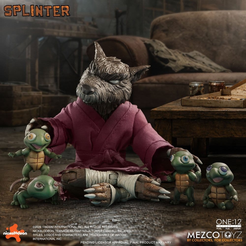 Mezco Toys Teenage Mutant Ninja Turtles Splinter One:12 Collective 1/12 Actionfigur
