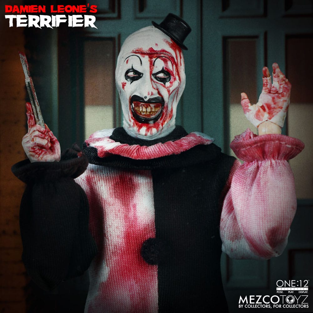 Mezco Toys Terrifier Art the Clown Deluxe Edition 1/12 Actionfigur