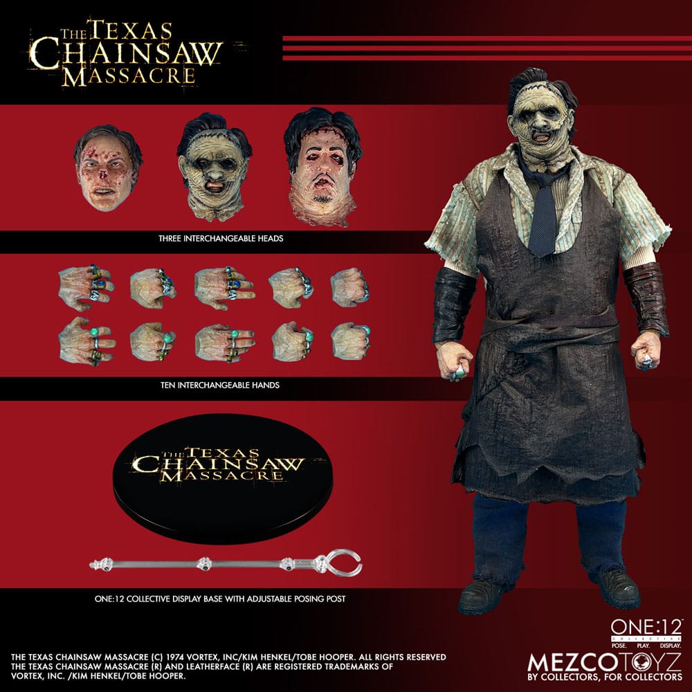 Mezco Toys Texas Chainsaw Massacre (2003) Leatherface 1/12 Actionfigur