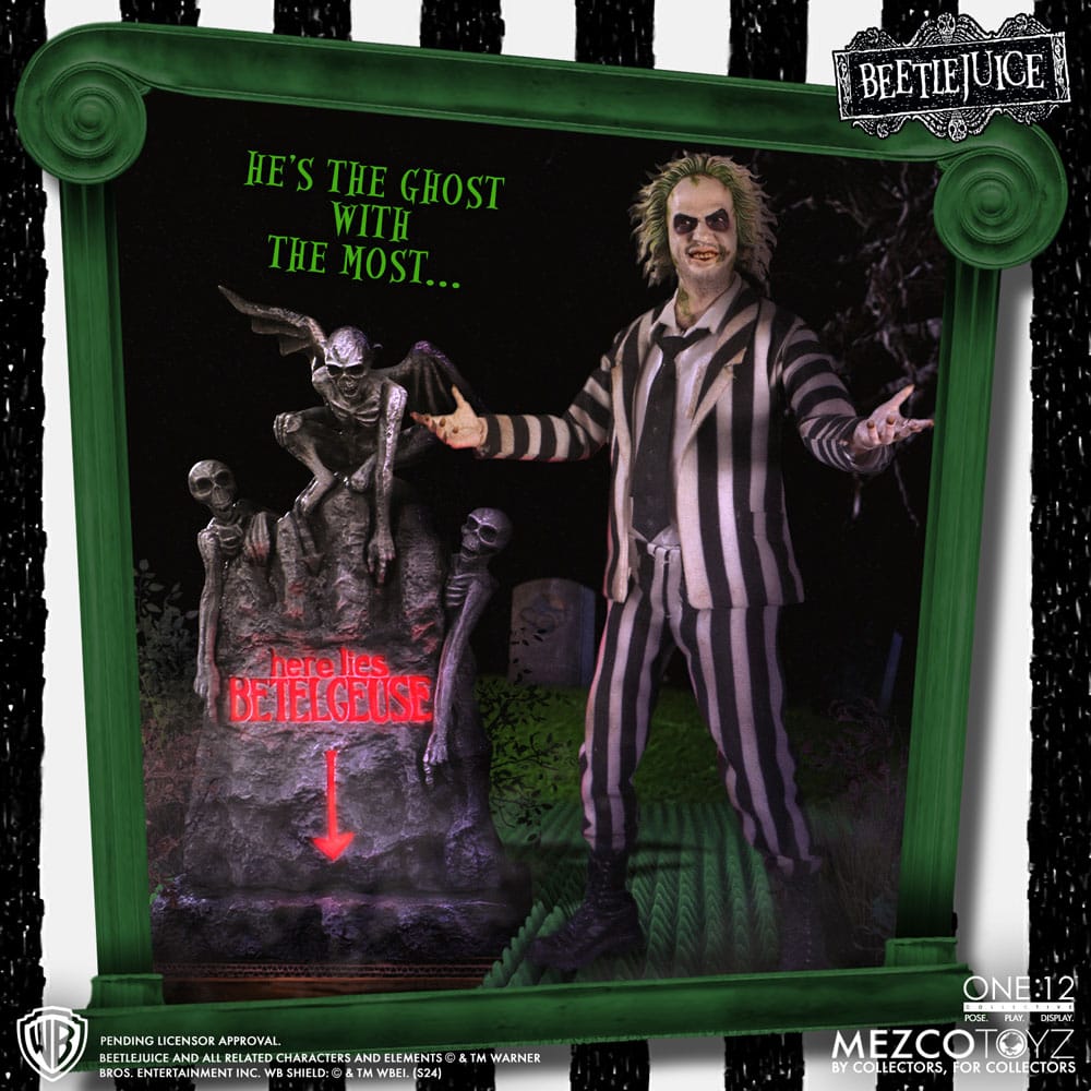 Mezco Toyz Beetlejuice Deluxe Edition 1/12 Actionfigur