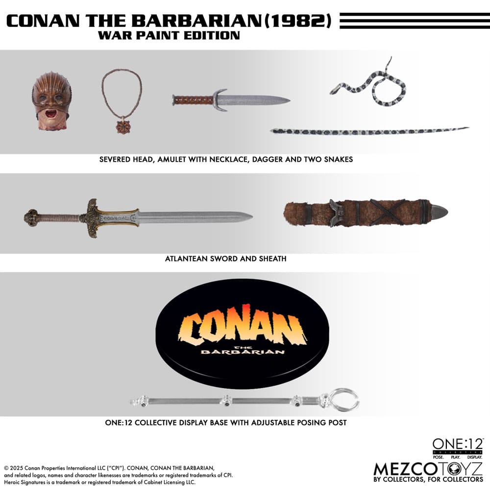 Mezco Toyz Conan der Barbar Conan (1982) 1/12 Actionfigur