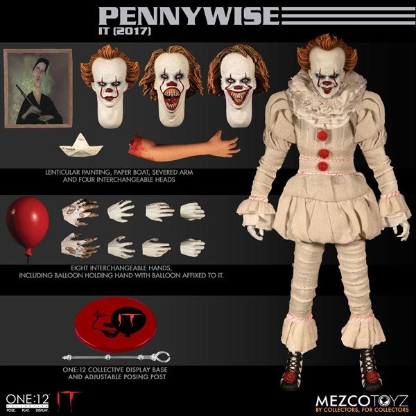 Mezco Toyz ES / IT - Stephen Kings Pennywise (2017) The One:12 Actionfigur