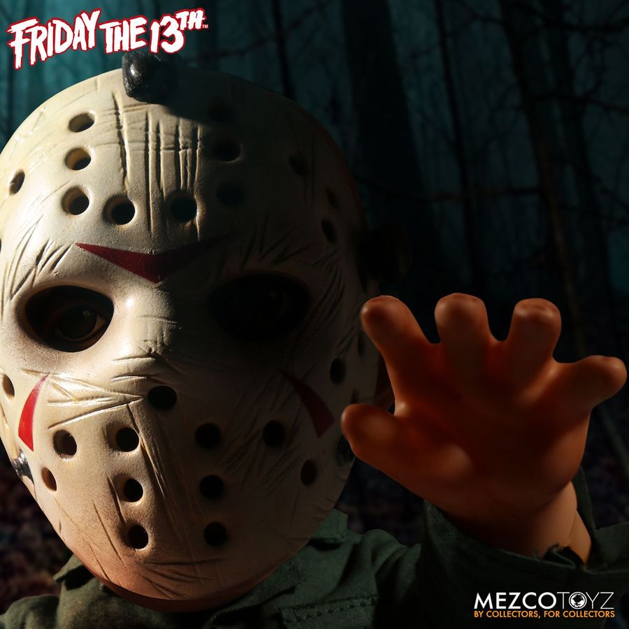 Mezco Toyz Freitag der 13. Jason Vorhees MDS Megascake Puppe mit Sound 15’’