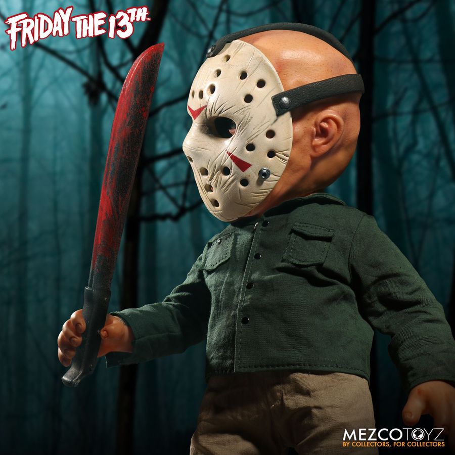 Mezco Toyz Freitag der 13. Jason Vorhees MDS Megascake Puppe mit Sound 15’’