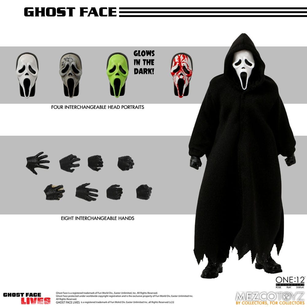 Mezco Toyz Scream - Ghost Face One:12 16 cm Actionfigur