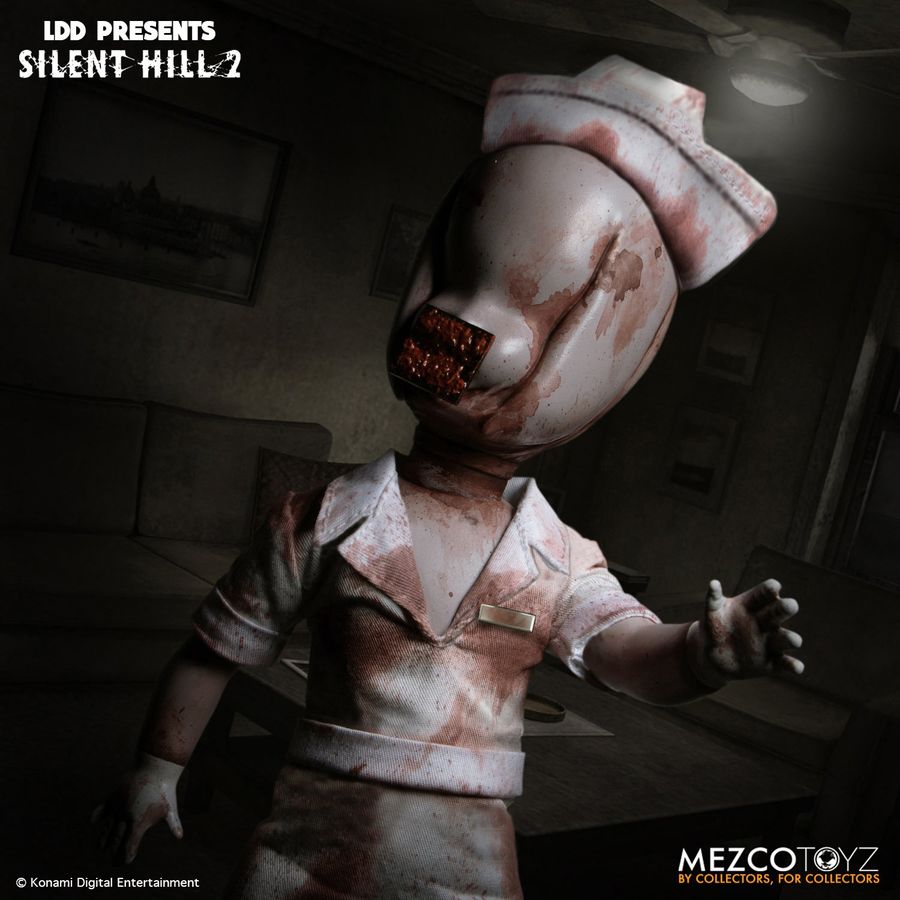 Mezco Toyz Silent Hill 2 - Bubble Head Nurse LDD Living Dead Dolls Puppe