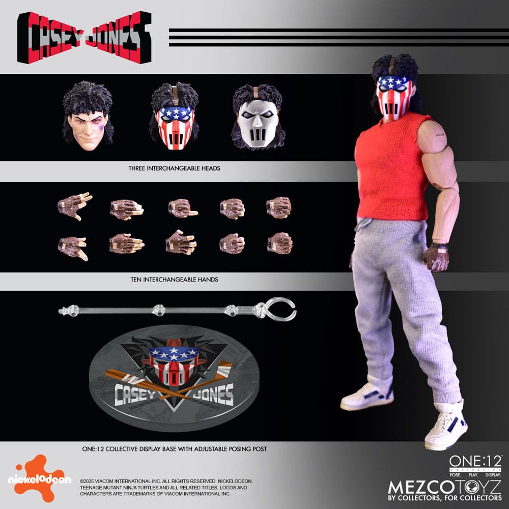 Mezco Toyz Teenage Mutant Ninja Turtles Casey Jones 1/12 Actionfigur