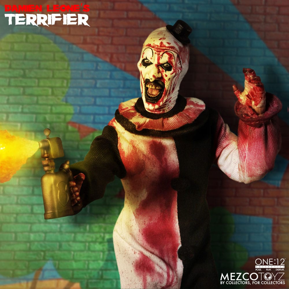 Mezco Toyz Terrifier Art the Clown Deluxe Edition 1/12 Actionfigur