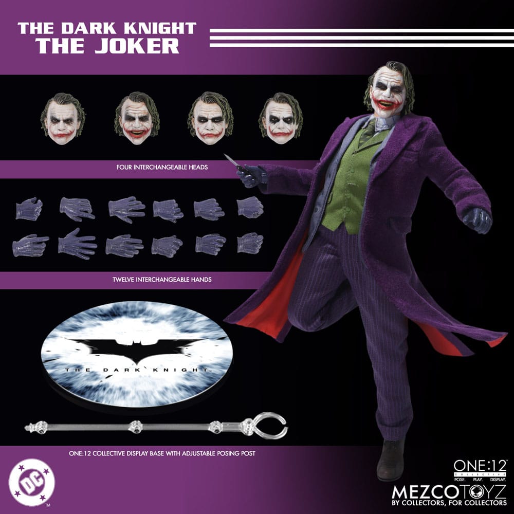 Mezco Toyz The Dark Knight Joker 1/12 Actionfigur