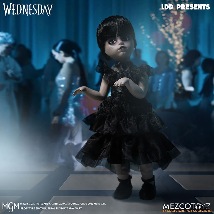 Mezco Toyz Wednesday Dancing LDD 25 cm Living Dead Dolls Puppe