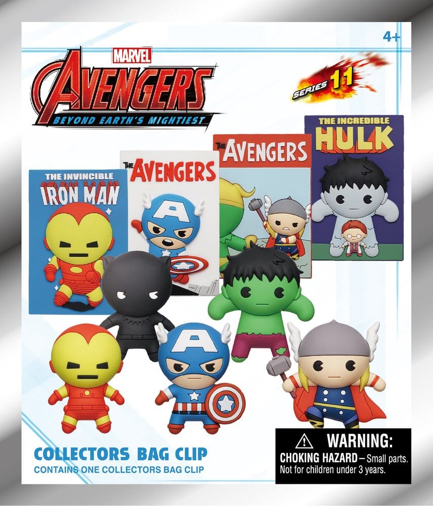 Monogram Int. Marvel Avengers 60th Comic Covers Serie 1 Blind Bag Display (24) 3D Taschenanhänger