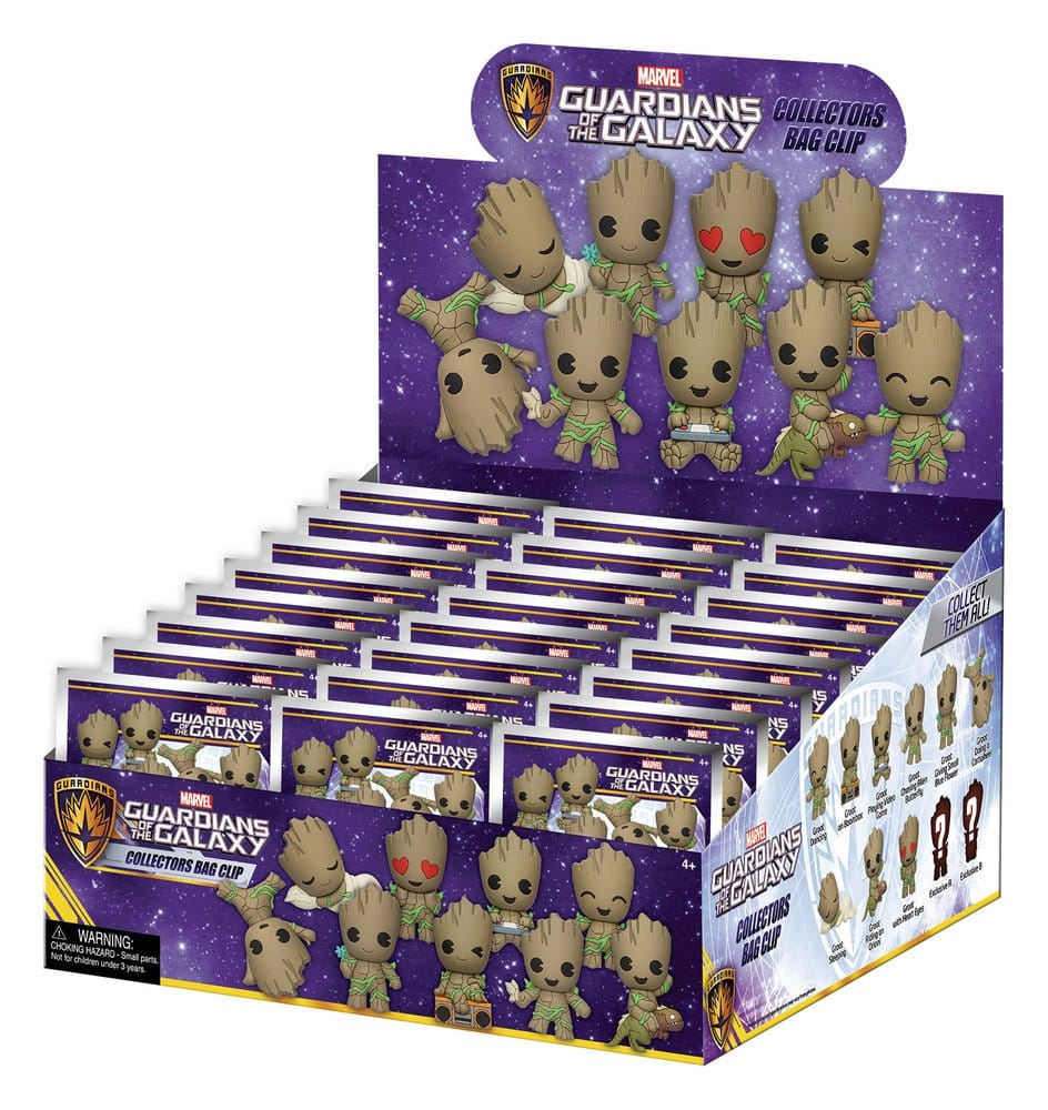 Monogram Int. Marvel Groot Serie 1 Blind Bag Display (24) 3D Taschenanhänger