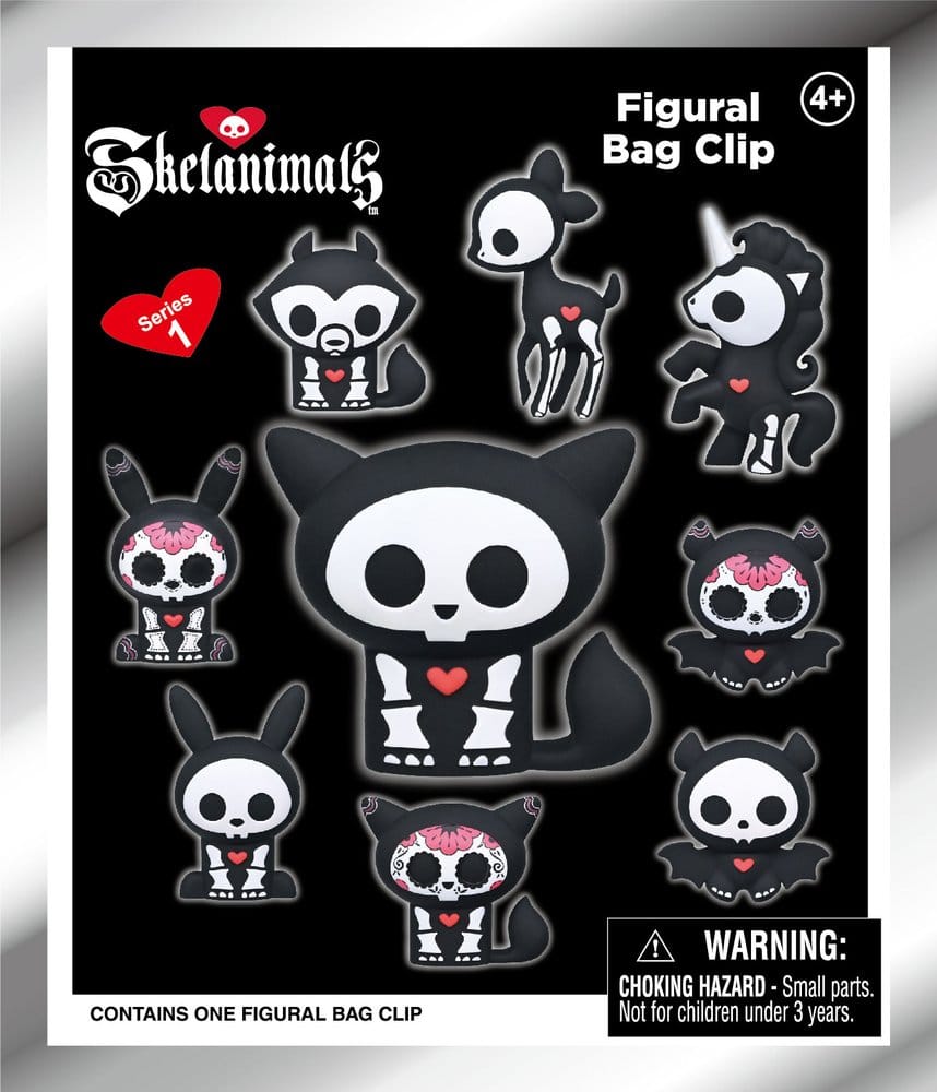 Monogram Int. Skelanimals Serie 1 Blind Bag Display (24) 3D Taschenanhänger