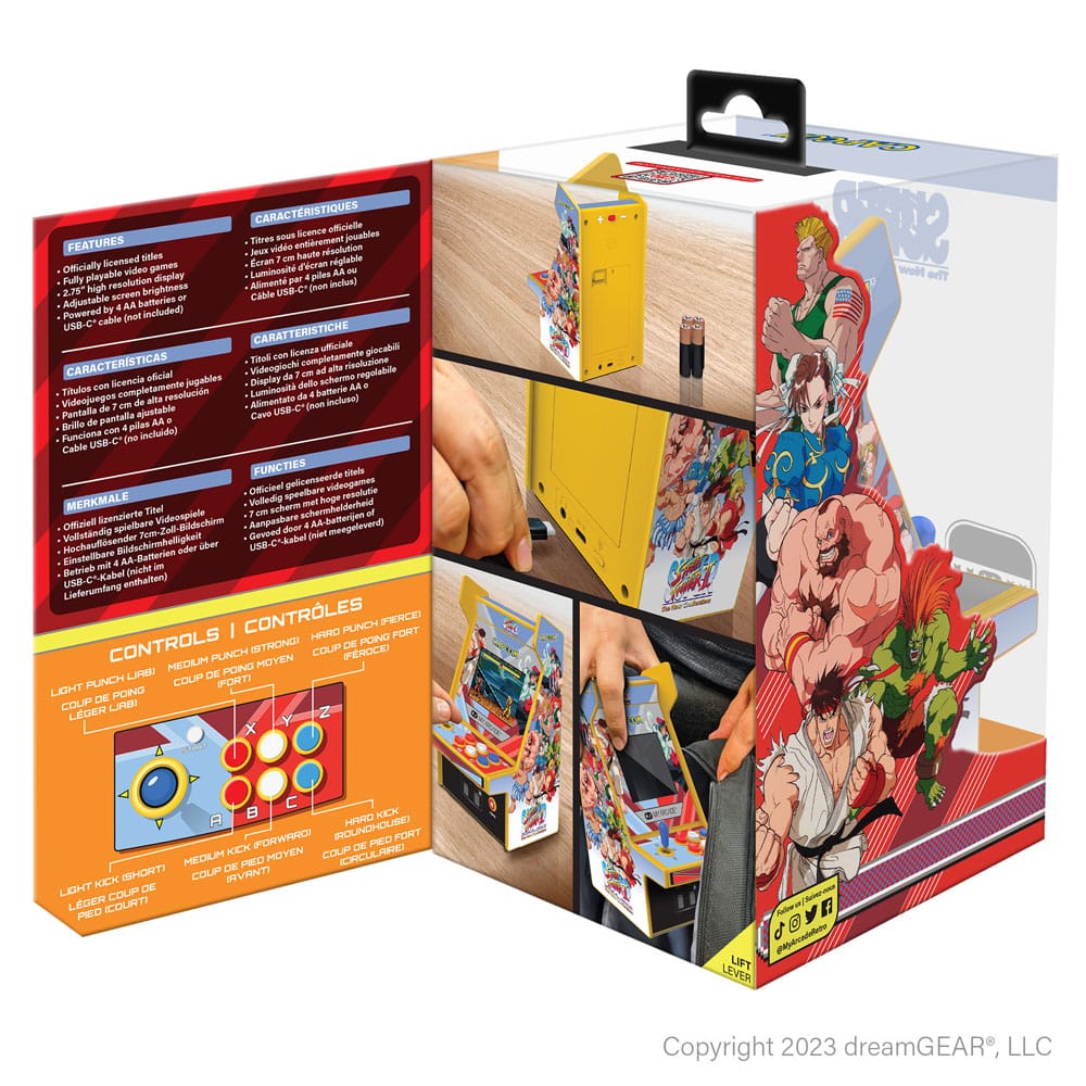 My Arcade Super Street Fighter II Retro Arcade Micro Player Pro tragbare Spielkonsole