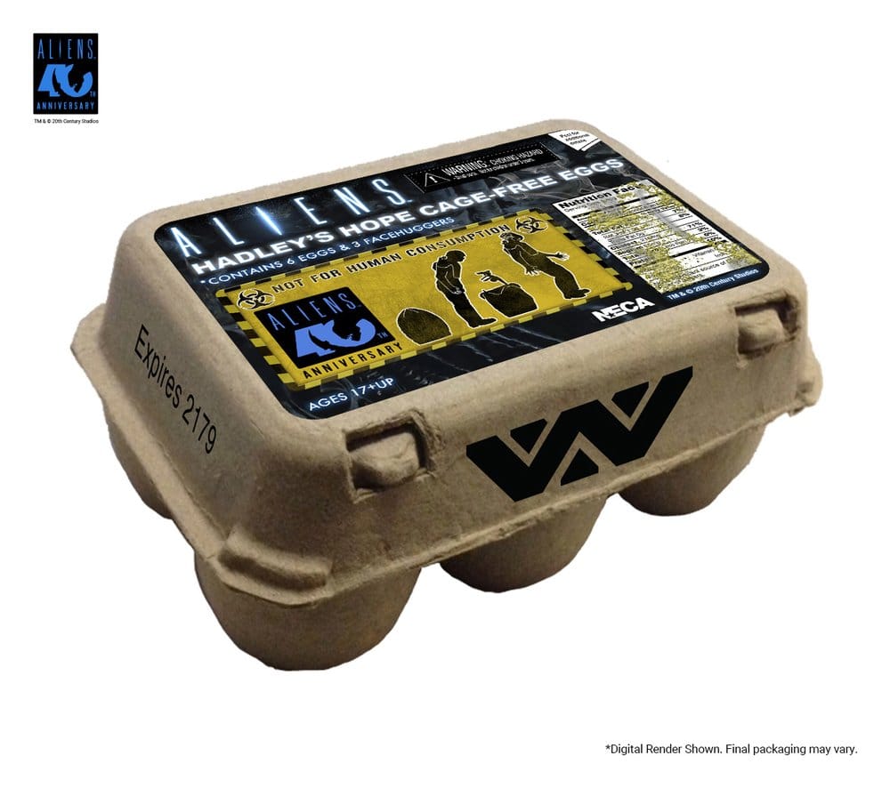 NECA Aliens Carton of Alien Eggs (40th Anniversary) 6er-Pack Zubehör-Set