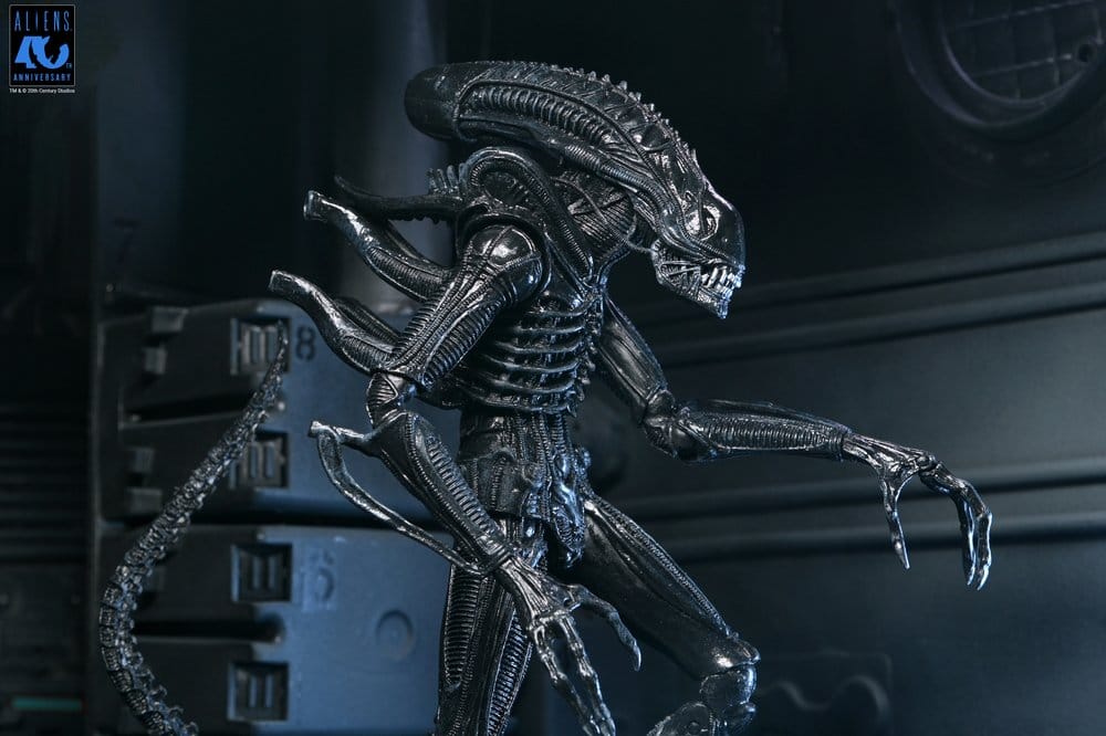 NECA Aliens Ultimate Actionfigur Warrior (1986) Xenomorph Black (40th Anniversary) 23 cm