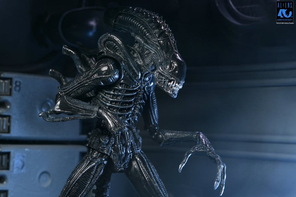 NECA Aliens Ultimate Actionfigur Warrior (1986) Xenomorph Black (40th Anniversary) 23 cm