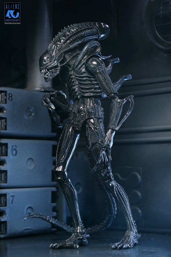 NECA Aliens Ultimate Actionfigur Warrior (1986) Xenomorph Black (40th Anniversary) 23 cm