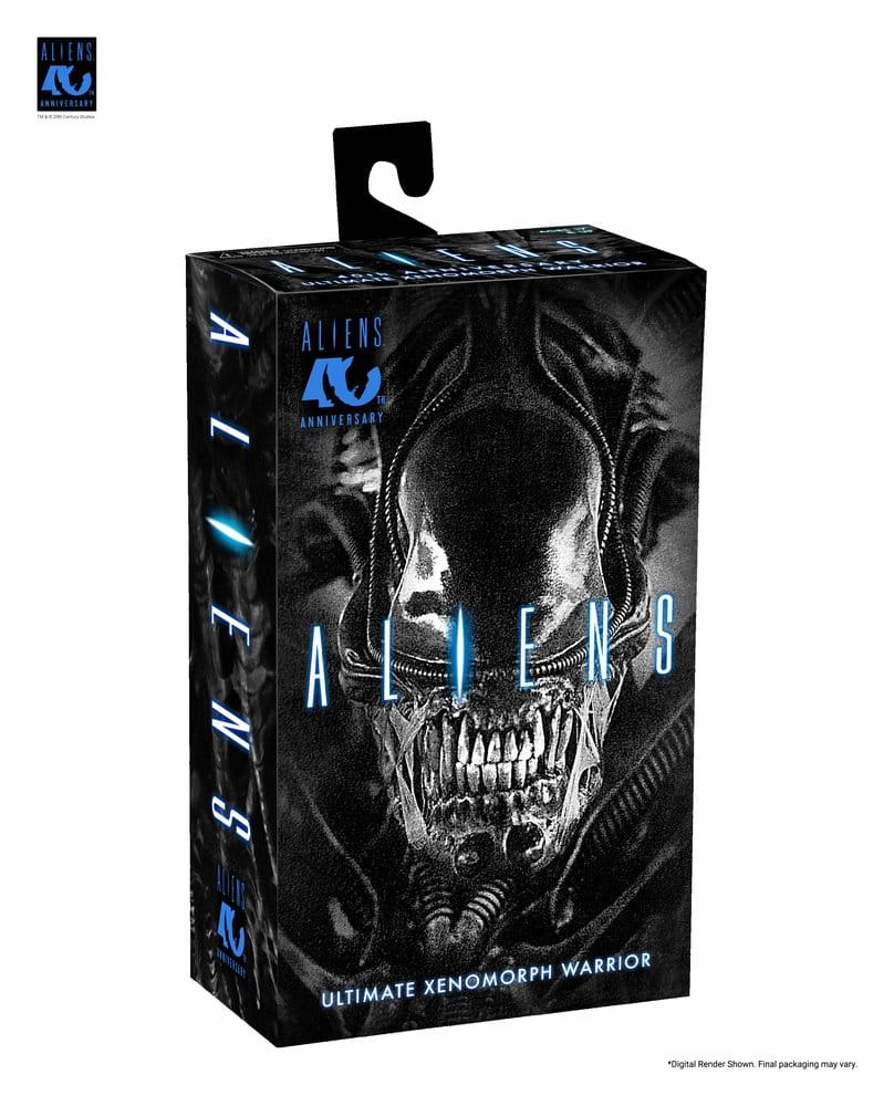 NECA Aliens Ultimate Actionfigur Warrior (1986) Xenomorph Black (40th Anniversary) 23 cm